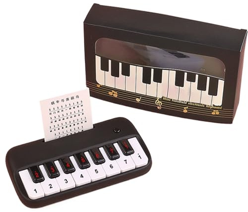 Mini instrument de clavier de poche : piano de voyage, appareil de mélodie, instrument de musique compact, instrument audio de voyage léger, petit clavier d'exercice de musique | Š