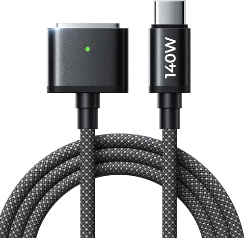 LISEN USB C auf für Magsafe 3 Ladekabel [2M 140W] Mcacbook Ladekabel Laptop-Zubehör Schnelllade für Macbook Air M2 M3 2023/2022,MacBook Pro 13 2023(M3,M2,14-16 inch),Weltraumgrau
