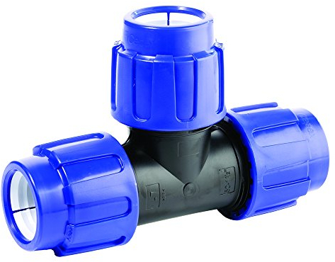 PP Klemmfitting T-Stück erweitert 20 x 25 x 20 Trinkwasser