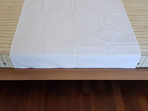 SALVA MATERASSO -Lettino (cm. 70 x 90)- Traversa Assorbente per Incontinenza in Spugna di Cotone e PVC, Telo Protettivo Lavabile per Incontinenti, Protezione Impermeabile per Letto e Materasso