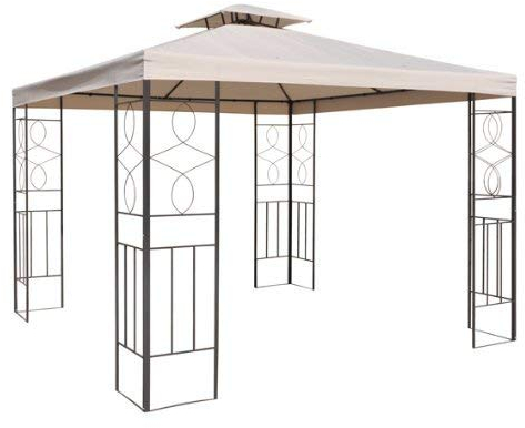 Haushalt International WASSERDICHT Pavillondach Beige 2,98x2,98m Dach Pavillon Pavillion PVC