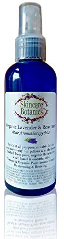 Organic & Natural Pure Aromatherapy Lavender & Rosemary Room Spray, Pillow & Body Spray