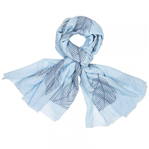 Caspar SC425 Damen Schal, Farbe:hellblau