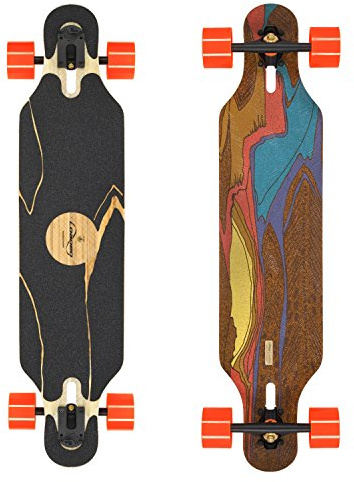 Loaded Boards Icarus Bamboo Longboard Skateboard Complete w/ 80mm 80a Kegels (Flex 2)