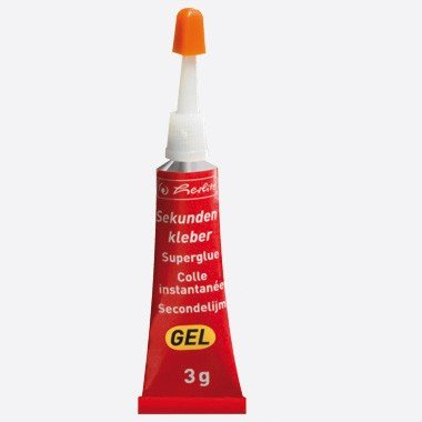 herlitz Sekundenkleber Gel, 3 g, in Metalltube VE=1