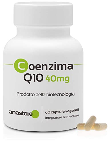 Coenzima Q10 * 40 mg / 60 capsule * Purezza garantita (Ottenuta mediante fermentazione naturale)