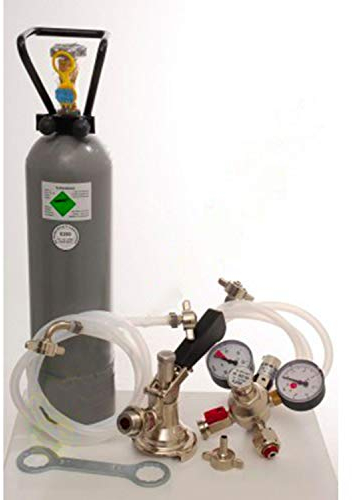 Zubehörpaket 4 mit 2x 5L Profi Adapter, 7mm Bierschlauch und 2,0 kg CO2 für 2-leitige Zapfanlagen