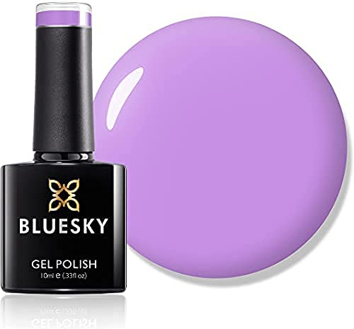 Bluesky Gel Nail Polish, Lilac Delight DC025, Light Purple, Long Lasting, Chip Resistant, 10 ml (Requires Drying Under UV LED Lamp)
