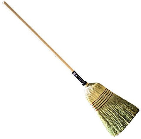 LaPrima Shops Authentic Amish Hand Made All Broomcorn Broom (57-Inch/Large)