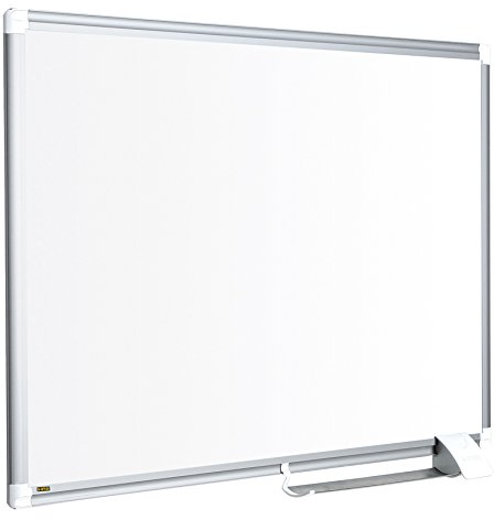 Bi-Office magnetisches Whiteboard New Generation, Trocken Abwischbar, Mit Aluminiumrahmen, Magnettafel, Memoboard, Lackierte Stahloberfläche, 150 x 100 cm