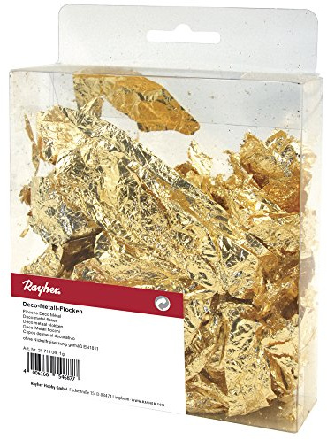 RAYHER – deko-metallflingor, SB-Ka. 1 g, guld