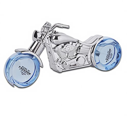 Jean-Pierre Sand Wind of Freedom – Eau de Parfum, 30 ml day + 50 ml natt – parfym för män i en samlarflaska – herrparfym i motorcykelflaska