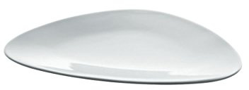 Alessi Fm10/5 Colombina Collection Assiette à dessert en Porcelaine Blanche, Set de 6 Pièces
