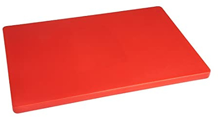 Hygiplas Thick Chopping Board in Red - Polyethylene - 20 x 450 x 300 mm