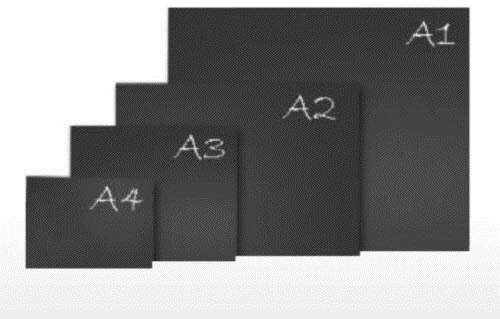 Chalkboard Blackboard for USE with Liquid Chalk PENS and Traditional Chalk Various Sizes (A1). Code - NH
