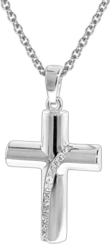trendor Kreuz-Anhänger mit Silber-Halskette 35840