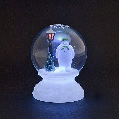Snowtime Battery Operated The Snowman Globe with multi-Coloured LED Lights