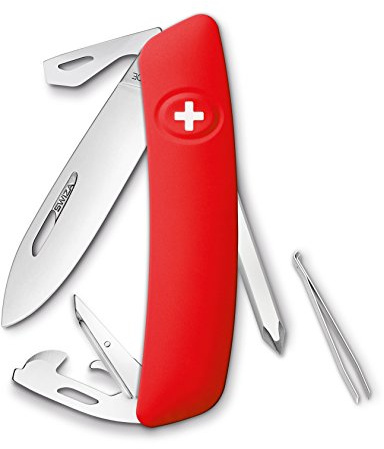 SWIZA Schweizer Messer D04 rot Gesamtlänge: 16.7 cm, 690401