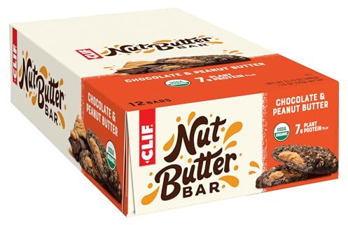 Clif Bar - Organic Nut Butter Filled Energy Bar Chocolate Peanut Butter - 12 Bars