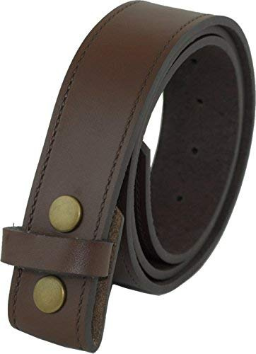 Ashford Ridge Echtes Leder 40mm Druckknopf Gürtel Ohne Schnalle - Schwarz oder Braun