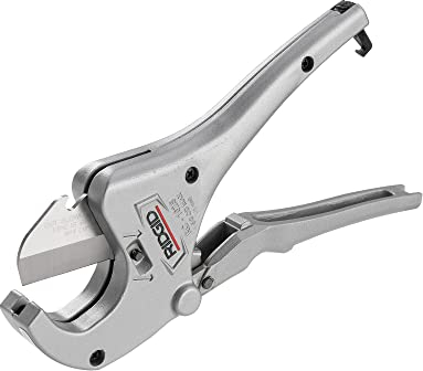 RIDGID 23498 Modell RC-1625 Ratschen-Rohrschere für Kunststoff, Kunststoffrohrabschneider von 3 mm bis 42 mm, Silber