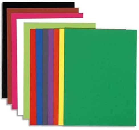 Exacompta Paquet de 100 sous chemises 80g FLASH format A4 100% RECYCLE assortis