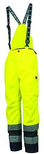 Helly Hansen 71475_369-L Size Large Potsdam Hi-Vis Dungarees - Yellow/Charcoal