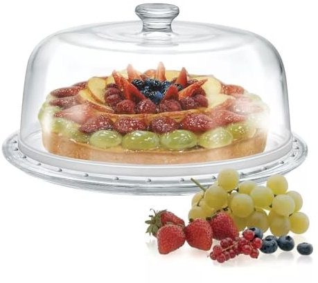 BORGONOVO Piatto Torta 31 con Cupola in Vetro Palladio