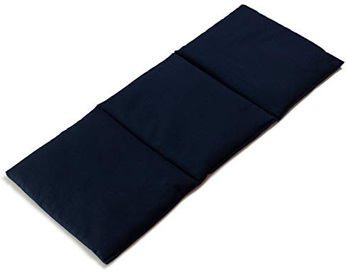 GIRAFFENLAND Kirschkernkissen 20x50cm groß 3-Kammer - dunkelblau - Wärmekissen, Körnerkissen - dunkelblau