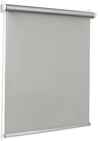 ROLLMAXXX Thermo Verdunkelungsrollo Klemmfix ohne Bohren (70 x 150 cm, Hellgrau)