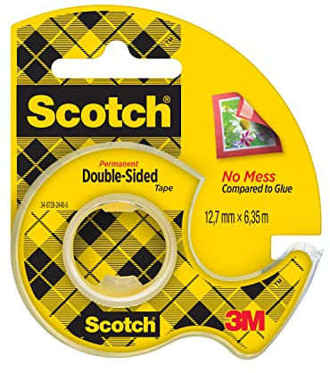 Scotch Cinta Mágica - 2 Rollos de 19 mm x 7,5 m - Cinta Adhesiva de Uso General para Reparación, Etiquetado y Sellado de Paquetes y Documentos