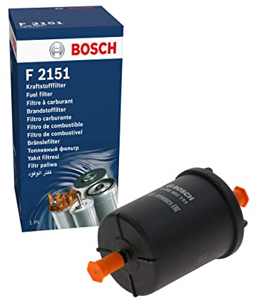 Bosch F2151 Filtro de Gasolina para Coche - Separa Partículas del Combustible, Protege el Sistema de Inyección