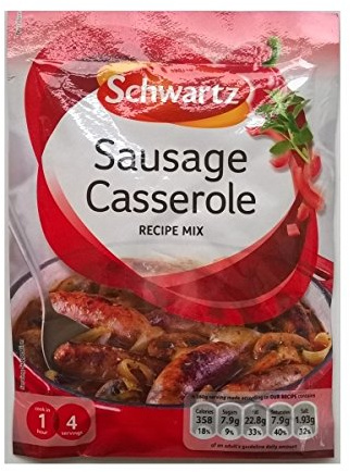 Schwartz Sausage Casserole Recipe Mix - 12 x 35gm