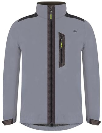 Proviz Men’s REFLECT360 Waterproof Cycling Jacket – Hi Vis Cycling Jacket, Reflective, Windproof, Rain Jacket, Mens Cycling Clothing
