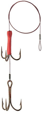 Flexonit Unisex – Erwachsene 10C4050801001993C10 Stahlvorfach Köderfischsystem mit Haken-0,15mm / 2,5kg / 50cm Gr.8, Bunt, Normal