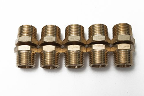 Generico-Nuova Testa Esagonale in Ottone Tubo Collega Raccordi 1/2 Male NPT Aria Carburante Acqua Barca(confezione da 10)