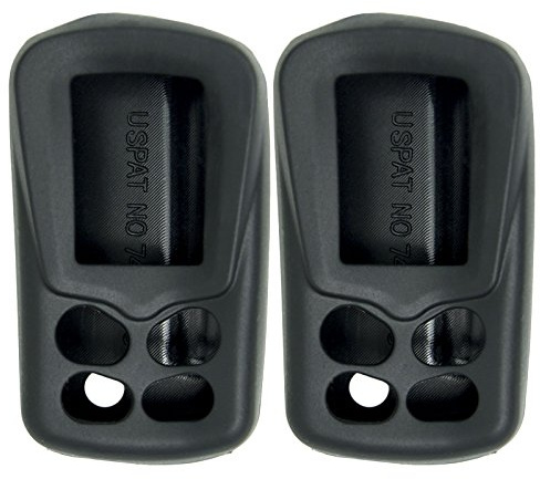 Keyless2Go Replacement for New Silicone Cover Protective Cases for Viper Python Remote 479V - Black - (2 Pack)