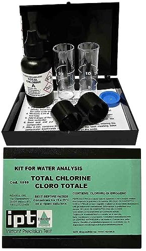 FOXCUP Tester completo per analisi del cloro totale - 8068080936819 - Kit di analisi - 75 unità - Piscine e acqua potabile