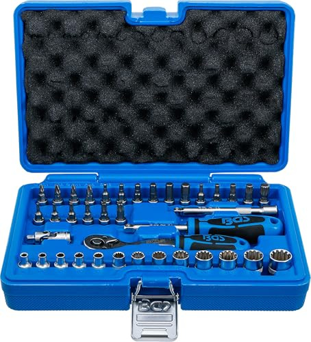 BGS 2151 | Juego de llaves de vaso Gear Lock | entrada 6,3 mm (1/4) | 39 piezas