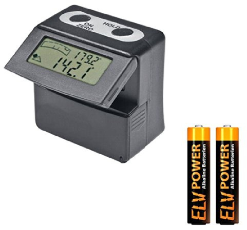 Digitaler Neigungssensor Profi Bevel Box Winkelmesser mit Extra Batterie