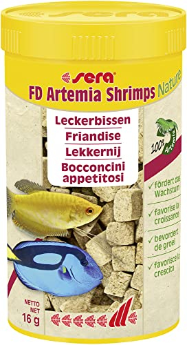 Artemia FD Snack 250 ml | gefriergetrocknete Artemia Salina | natürlicher Snack aus 100% salinenkrebse | hoher proteinanteil | fördert die farbausprägung