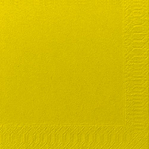 Duni Serviettes de Cocktail 3lagig Tissue Uni 250er Kiwi, 24 x 24 cm