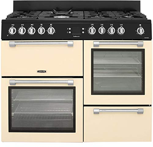 Leisure CK110F232 Gas Cooker A Black – Ovens and Cookers (Stove, Black, Buttons, Rotating, Front, Electronic, LED)