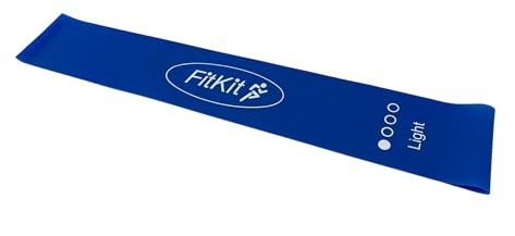 Resistance Exercise Loop Band Perfect for Yoga, Pilates, Gym, Fitness + More (1x Blue - Light Band)