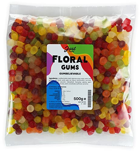 Just Treats Original Scented Floral Gums (500g Share Bag)