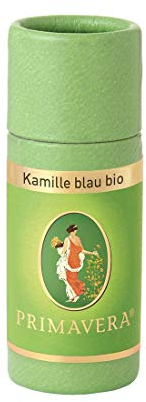 PRIMAVERA Ätherisches Öl Kamille blau bio 1 ml - Aromaöl, Duftöl, Aromatherapie - entzündungshemmend, beruhigend - vegan