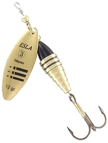 MAPSO - 5 Cucharillas de pesca ESLA-3 ON 12 gms.