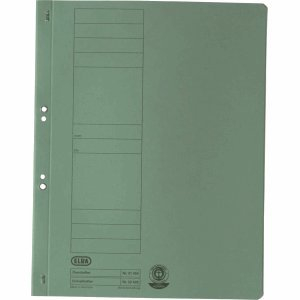 Elba 50 x Ösenhefter ganzer Vorderdeckel Karton grün