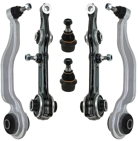 BESTPRICE 2x Querlenker Vorderachse unten vorne, 1x Querlenker Vorderachse unten hinten, 2x Traggelenk unten außen Kompatibel mit MERCEDES-BENZ CLS (C219), E-Klasse (W211), E-Klasse T-Model (S211)