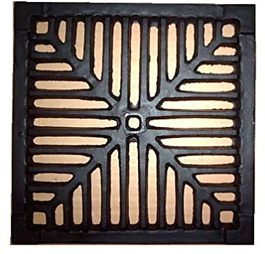 12 305mm Square Cast Iron Gully Grid 13mm Thick Heavy Duty Drain Cover | Compatible with a wide range of cast iron and concrete gully pots